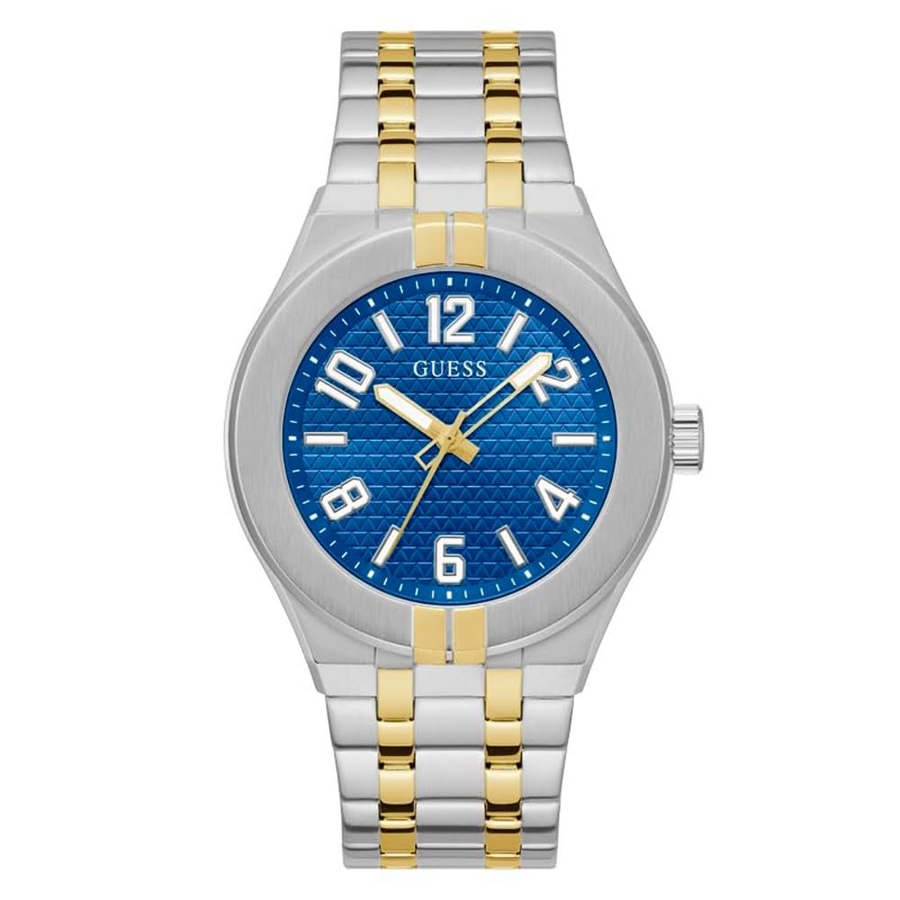 Foto 2 pulgar | Reloj Guess Correa Bicolor 44 mm Esfera Azul para Hombre - Venta Internacional
