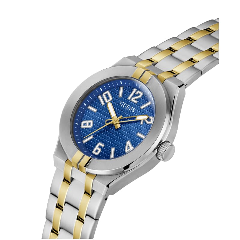 Foto 5 pulgar | Reloj Guess Correa Bicolor 44 mm Esfera Azul para Hombre - Venta Internacional