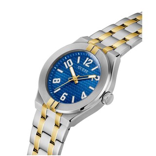 Foto 4 | Reloj Guess Correa Bicolor 44 mm Esfera Azul para Hombre - Venta Internacional