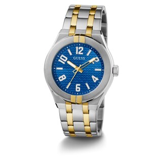 Foto 5 | Reloj Guess Correa Bicolor 44 mm Esfera Azul para Hombre - Venta Internacional