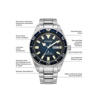Foto 4 | Reloj Citizen Promaster Dive Automatic De 3 Manecillas Ny0129-58l - Venta Internacional.