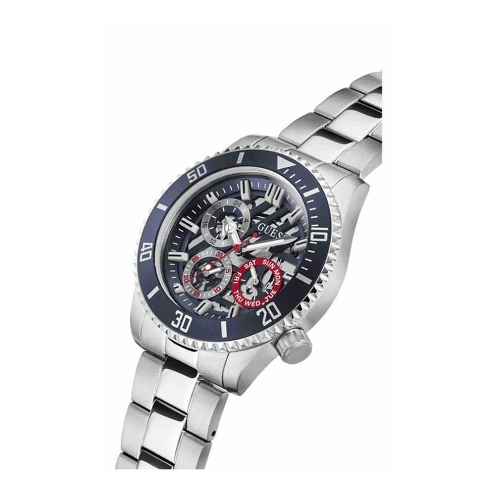 Foto 3 pulgar | Reloj Guess Plateado para Hombre - Venta Internacional