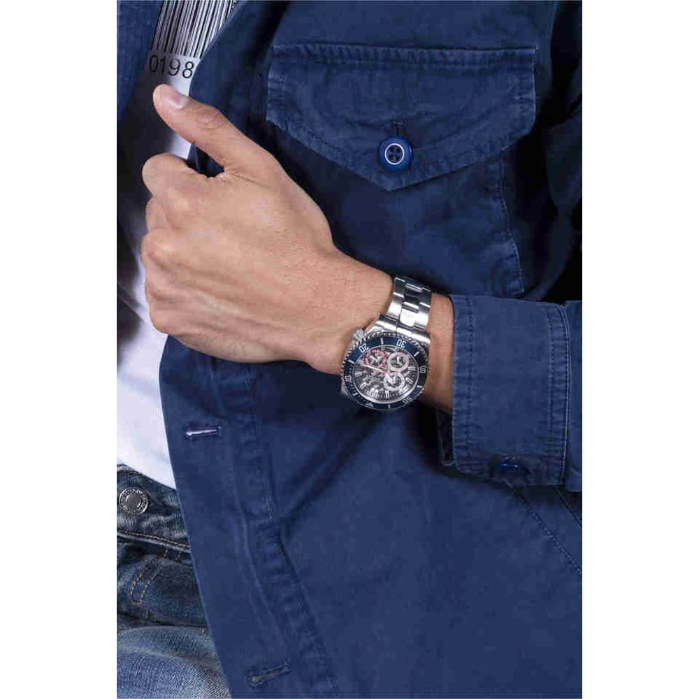 Foto 5 pulgar | Reloj Guess Plateado para Hombre - Venta Internacional