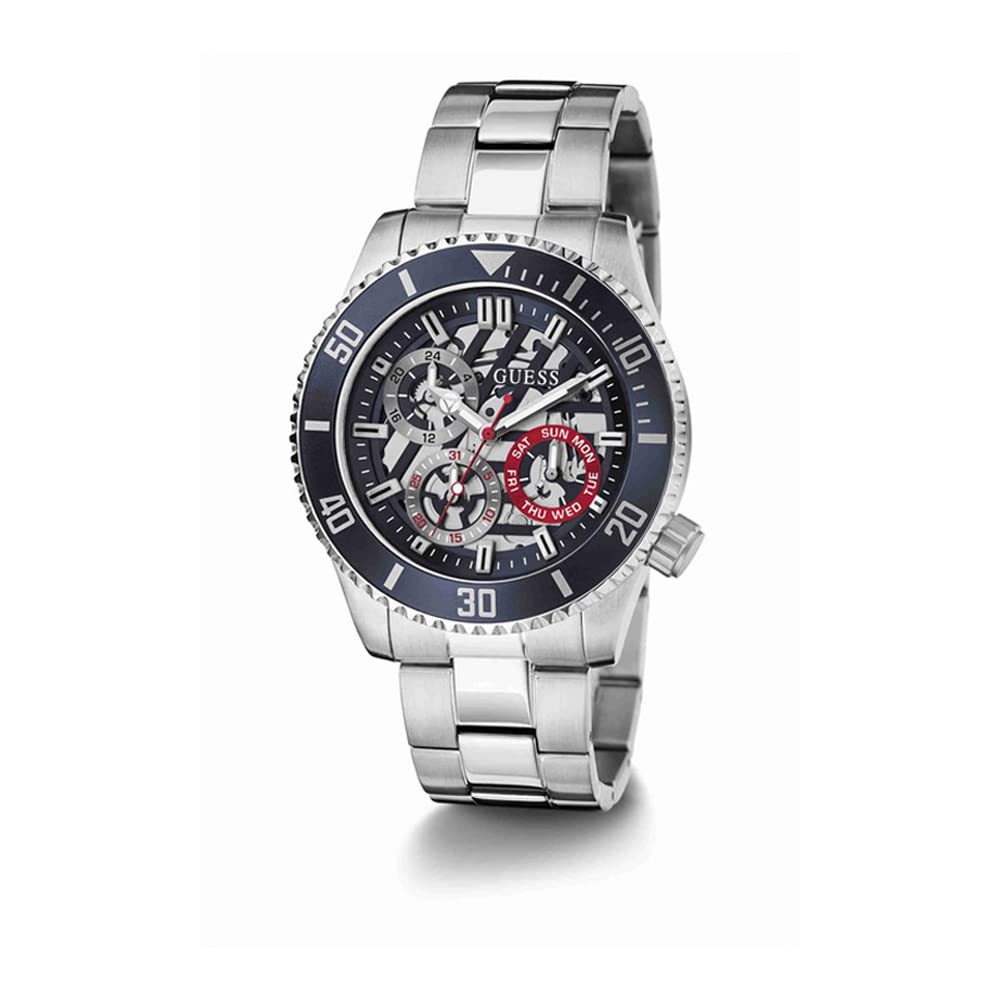 Foto 7 pulgar | Reloj Guess Plateado para Hombre - Venta Internacional