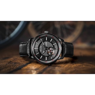Foto 4 | Reloj Bulova Automático De Piel Para Hombre, 45 Mm, 21 Joyas - Venta Internacional.