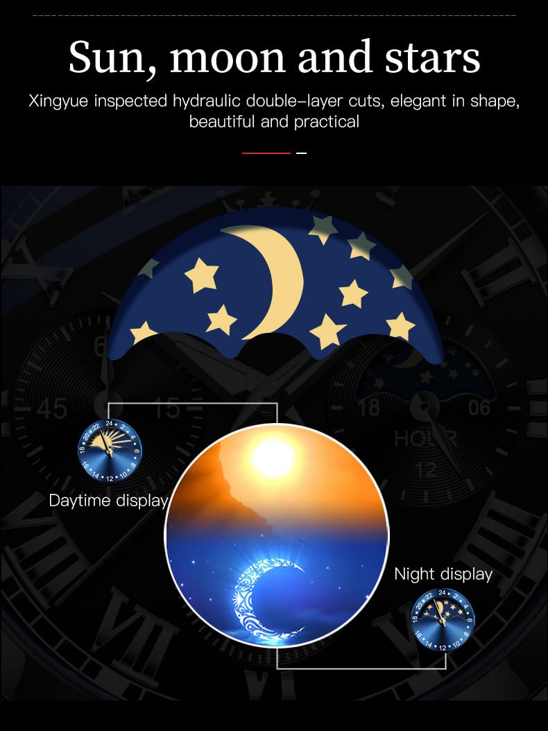 Foto 6 pulgar | Reloj Olevs Para Hombre, Piel Negra, Impermeable, Luminoso, Con Fecha - Venta Internacional.