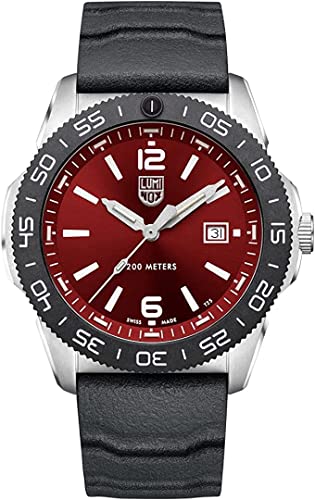 Foto 2 pulgar | Reloj Suizo Luminox De Caucho Rojo Y Negro - Xs - Venta Internacional.