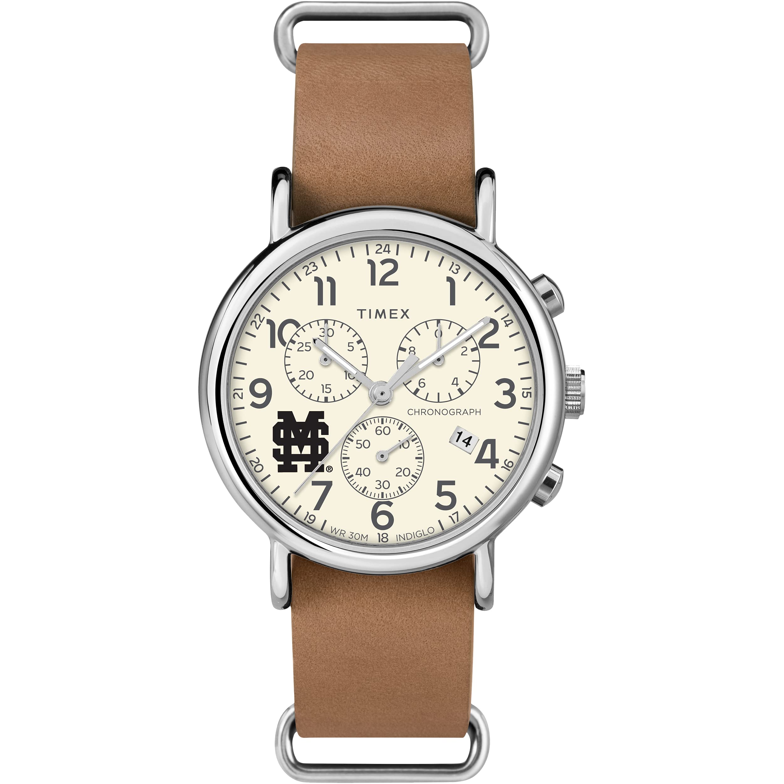 Foto 2 pulgar | Reloj Timex Tribute Collegiate Weekender Chrono Para Hombre, 40 Mm - Venta Internacional.