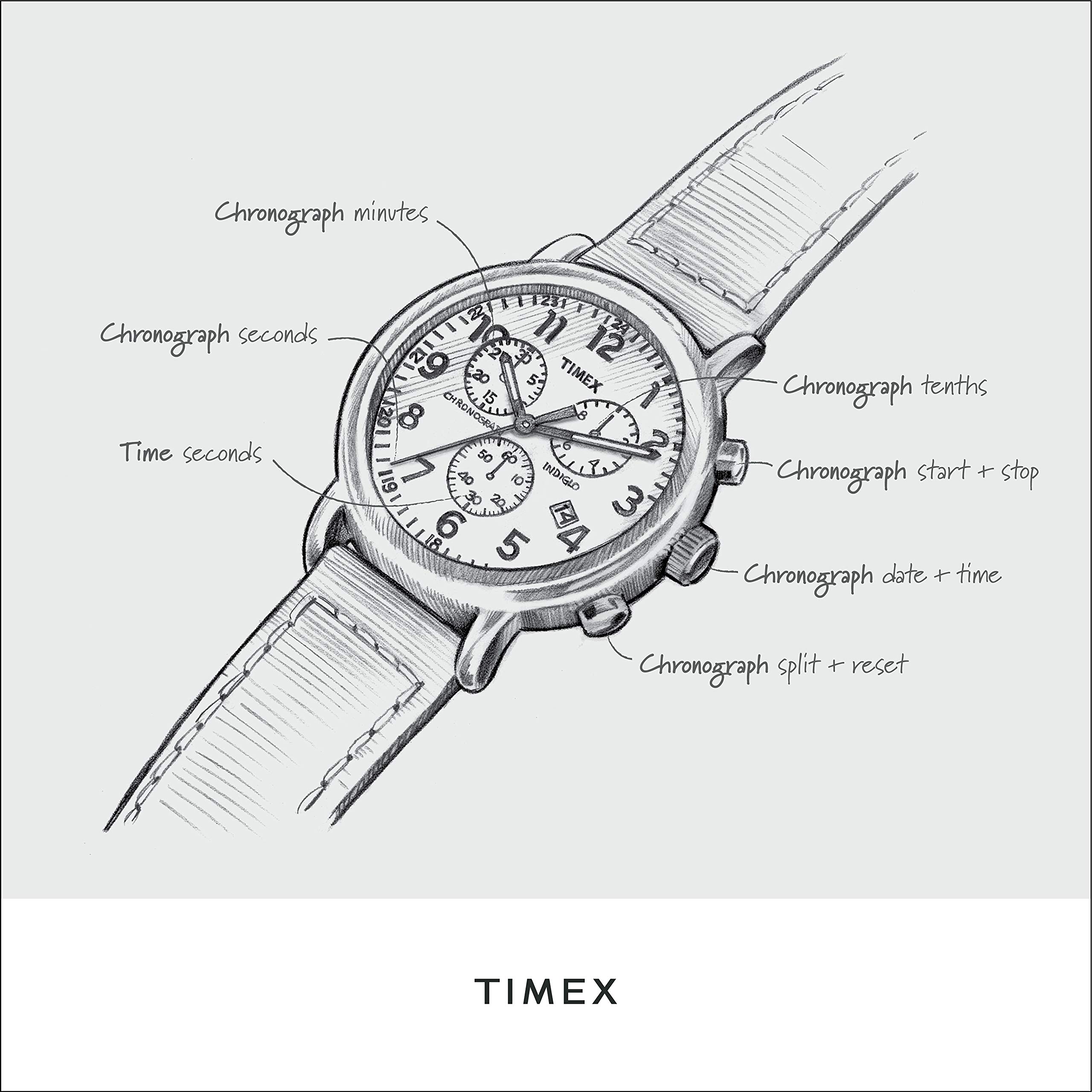 Foto 3 pulgar | Reloj Timex Tribute Collegiate Weekender Chrono Para Hombre, 40 Mm - Venta Internacional.