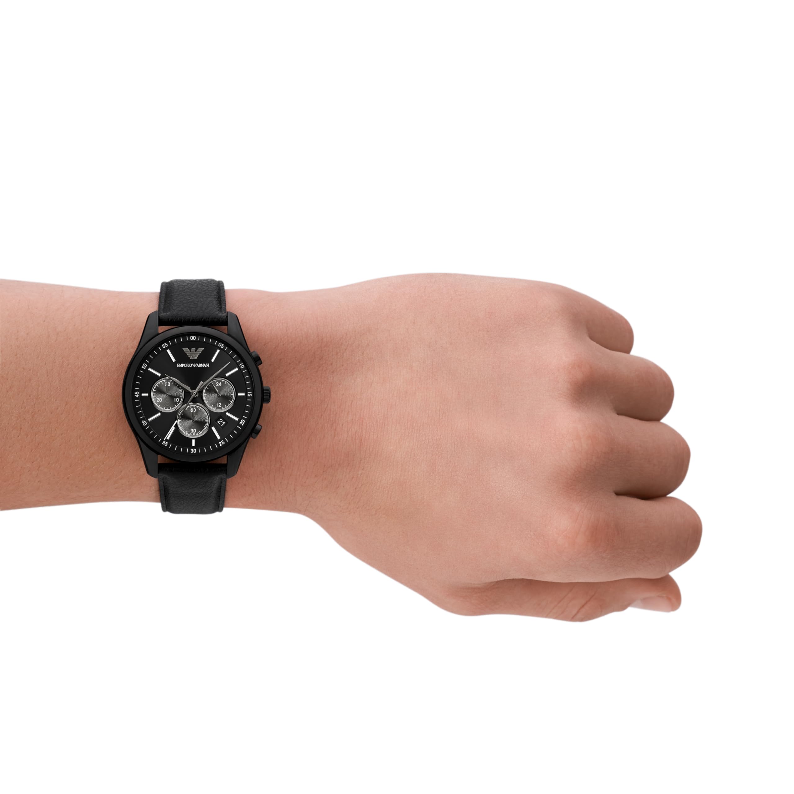 Foto 6 pulgar | Reloj Emporio Armani Ar11583 Con Cronógrafo Para Hombre, Correa De Piel - Venta Internacional.