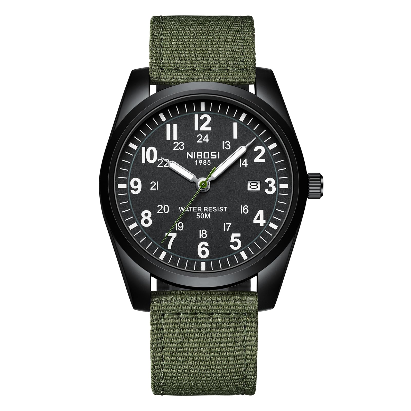 Foto 2 pulgar | Reloj Nibosi Analógico Militar Impermeable Con Calendario Para Hombre - Venta Internacional.