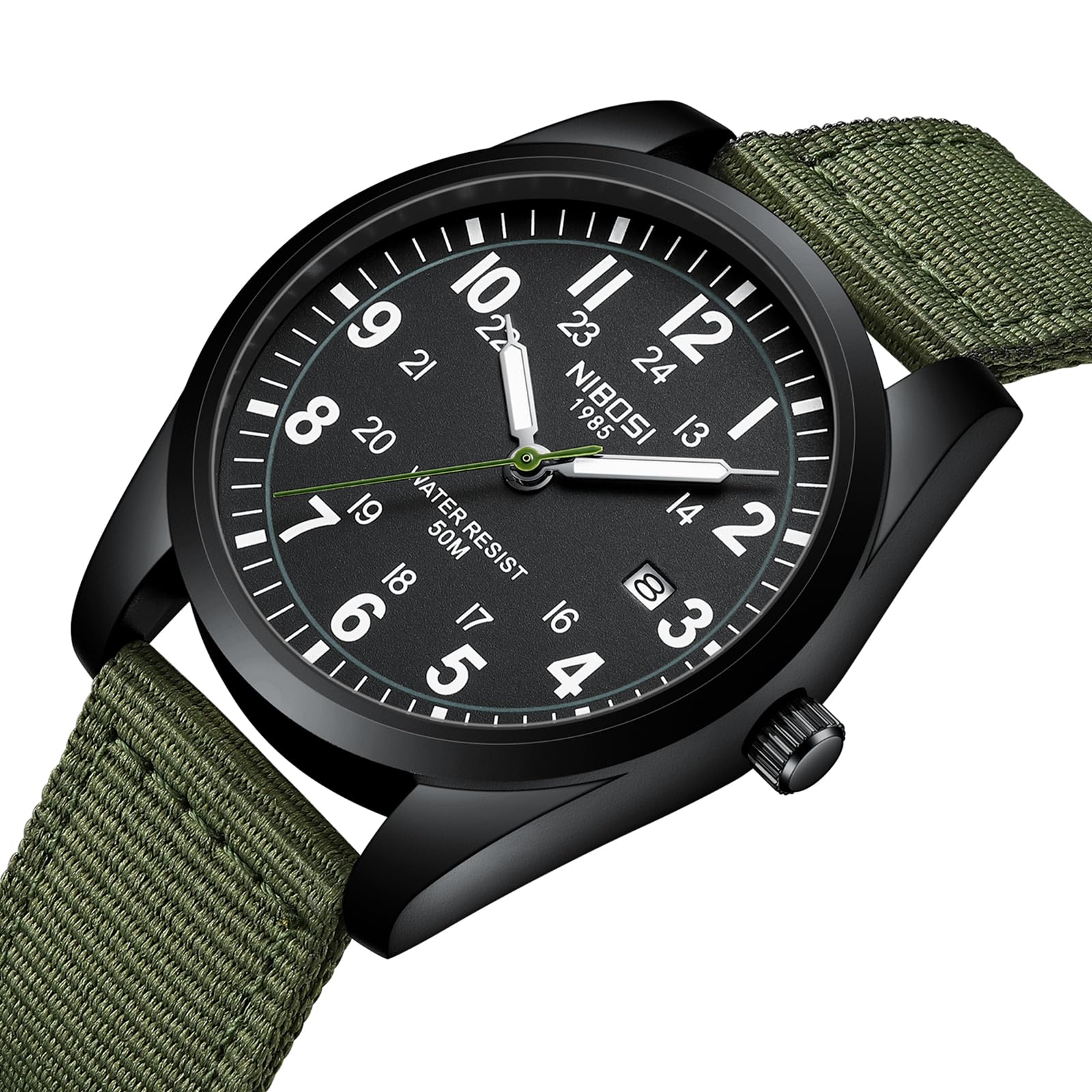 Foto 4 pulgar | Reloj Nibosi Analógico Militar Impermeable Con Calendario Para Hombre - Venta Internacional.