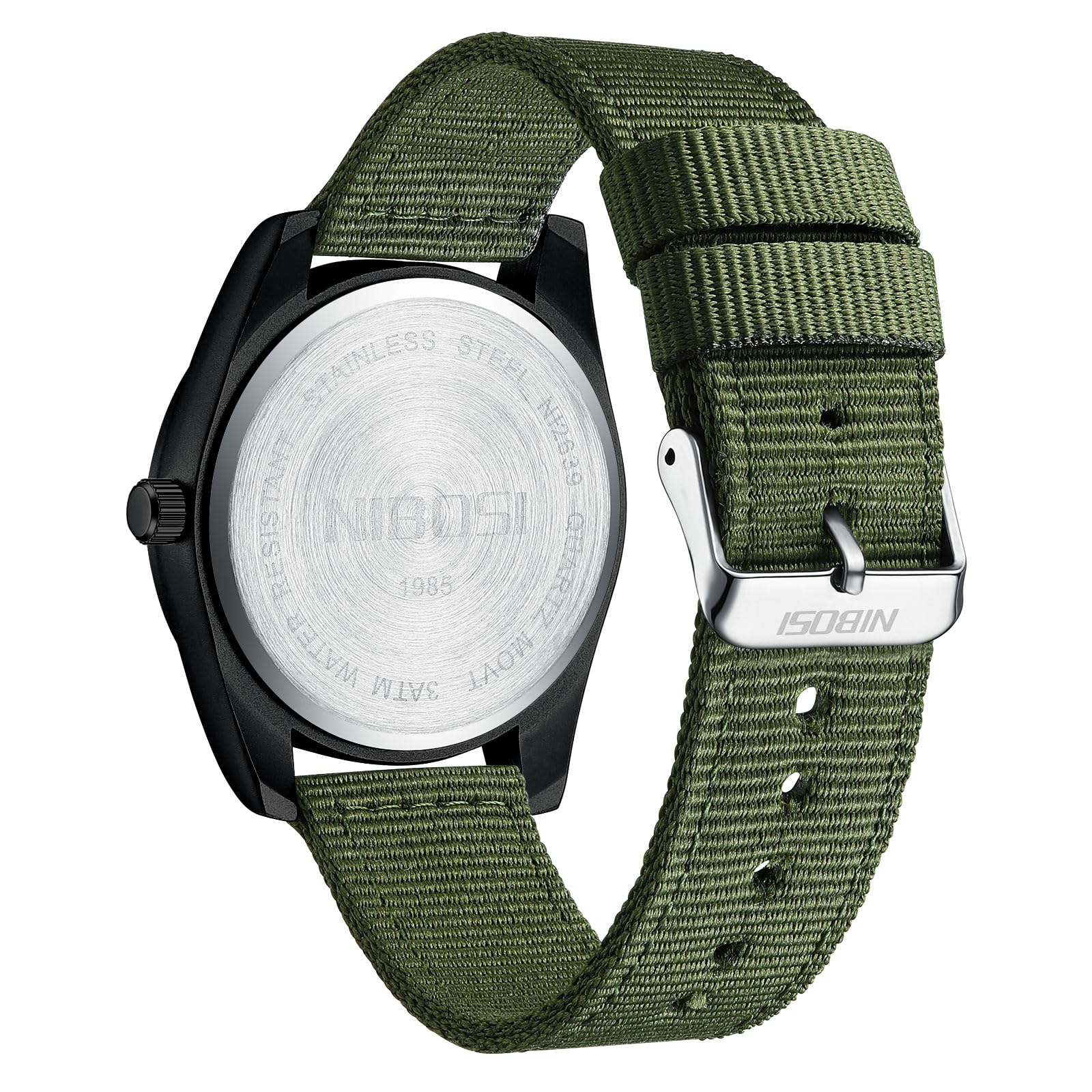 Foto 5 pulgar | Reloj Nibosi Analógico Militar Impermeable Con Calendario Para Hombre - Venta Internacional.