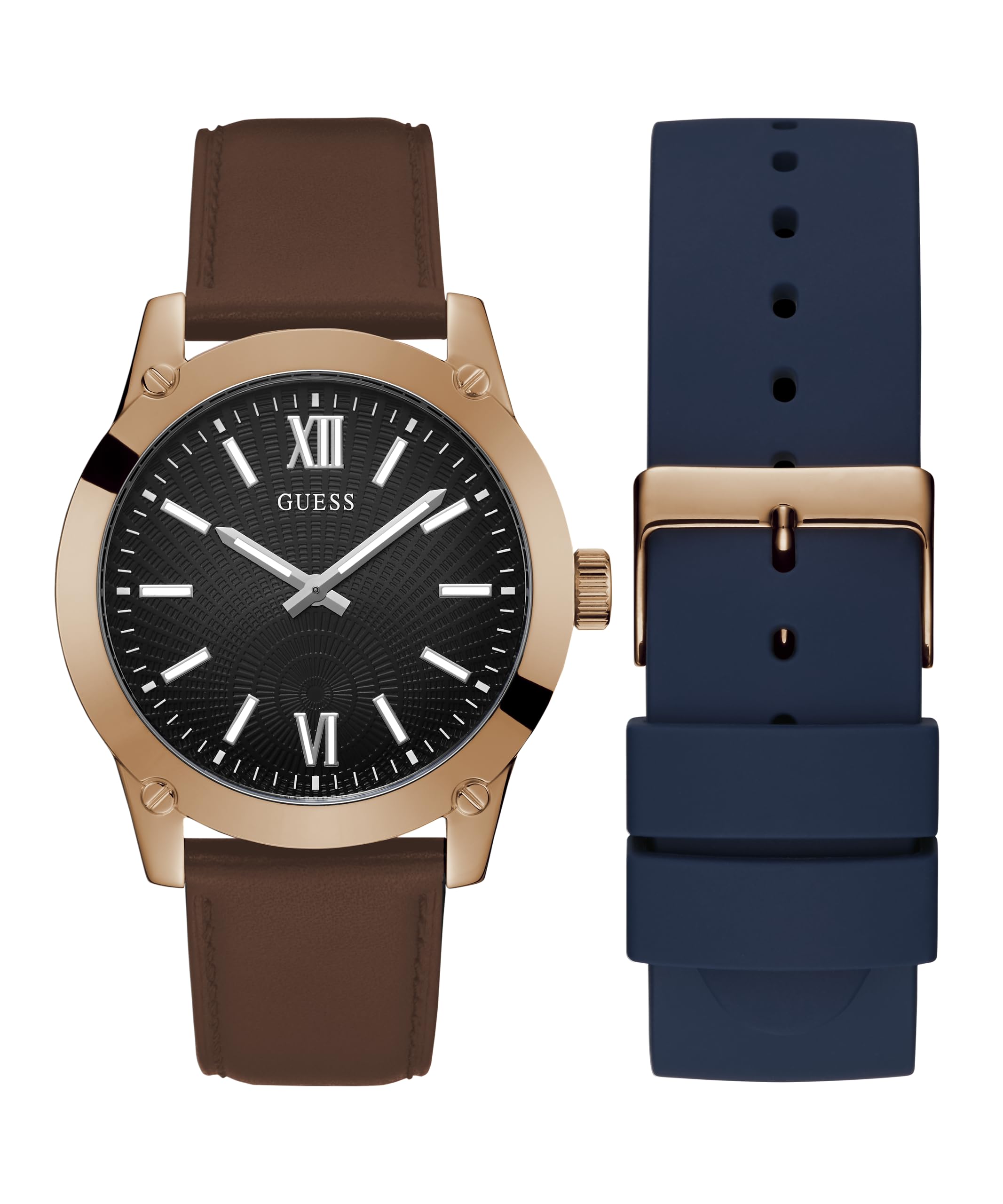 Foto 1 | Reloj Guess Para Hombre Con Correas Intercambiables, Esfera Azul, 44 Mm - Venta Internacional.