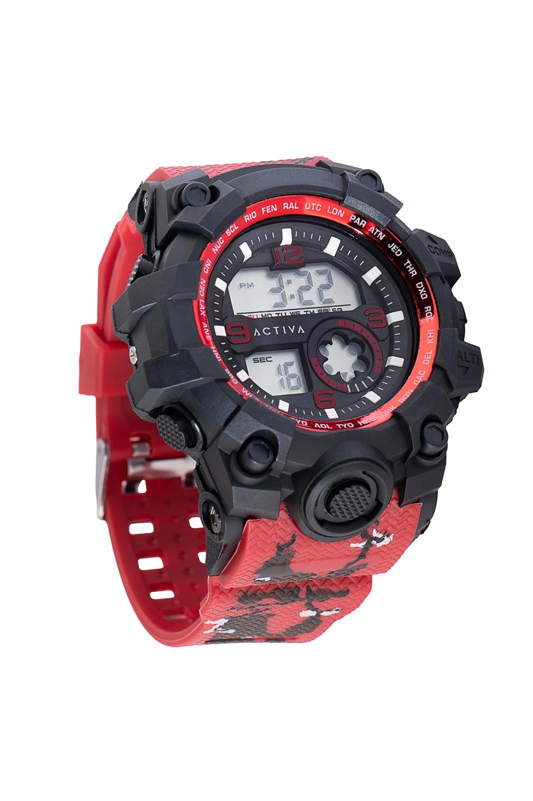 Foto 3 pulgar | Reloj Invicta, Carcasa Roja Resistente A Los Golpes, 44,5 Mm, Resistente Al Agua, 30 M - Venta Internacional.