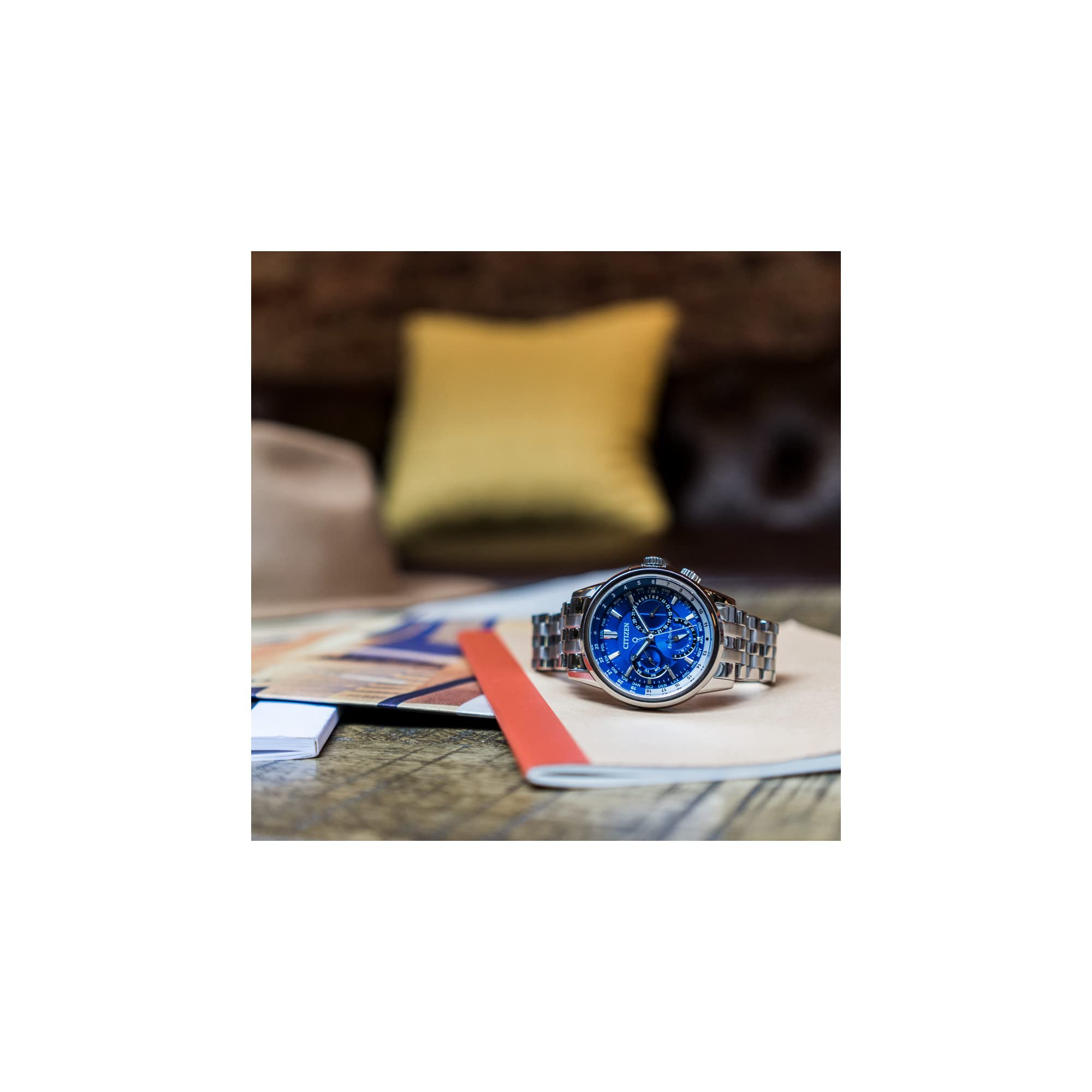 Foto 8 pulgar | Reloj Citizen Eco-drive Classic De Acero Con Esfera Azul De 44 Mm - Venta Internacional.