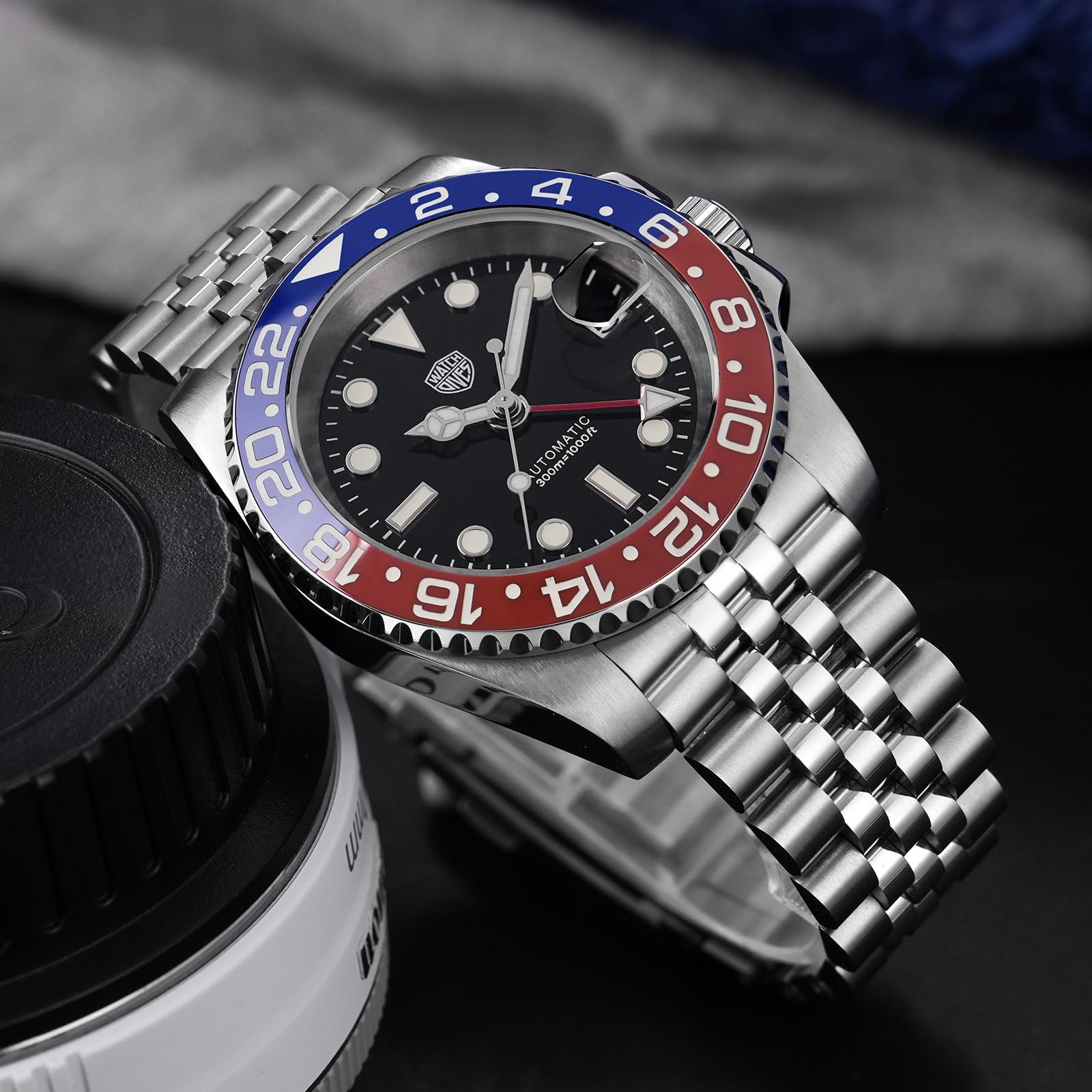 Foto 3 pulgar | Watchdives Wd16760 Sub Dive Gmt Automatic 40 Mm Para Hombre - Venta Internacional.