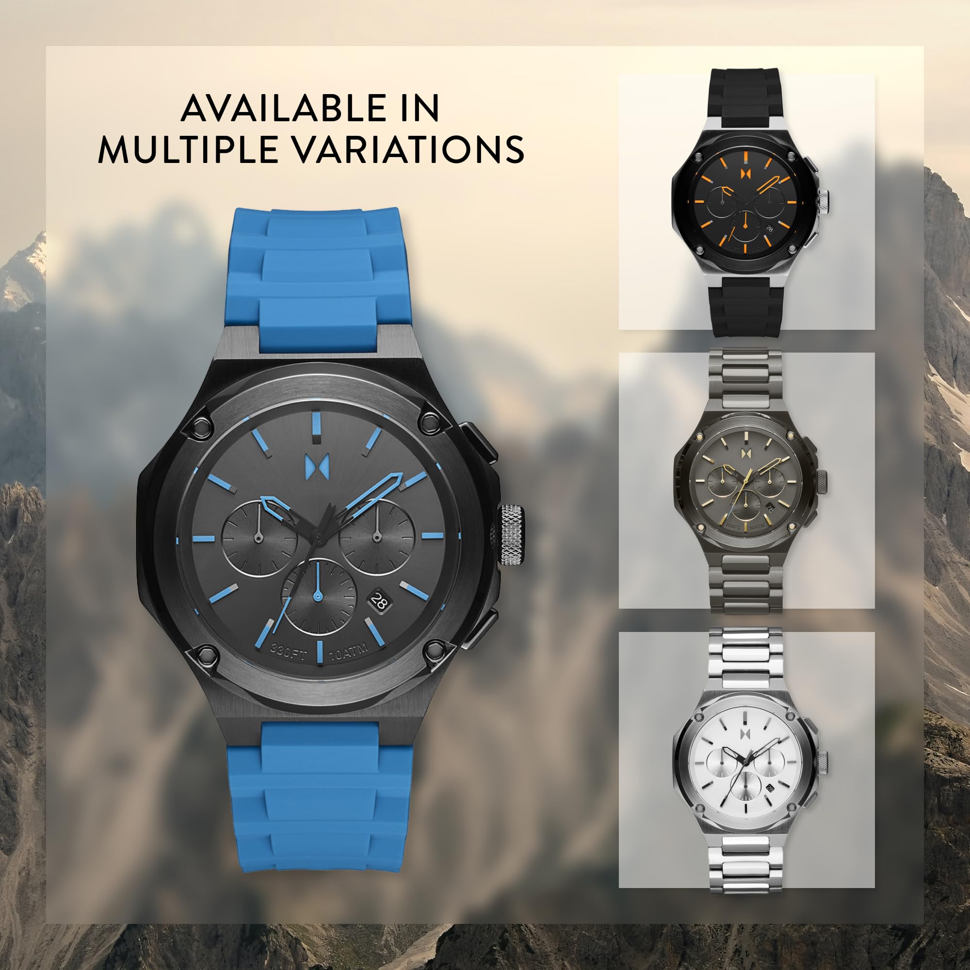 Foto 4 pulgar | Reloj Mvmt Raptor Con Cronógrafo Moon Para Hombre, Carcasa Plateada De 46 Mm - Venta Internacional.
