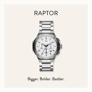 Foto 6 | Reloj Mvmt Raptor Con Cronógrafo Moon Para Hombre, Carcasa Plateada De 46 Mm - Venta Internacional.