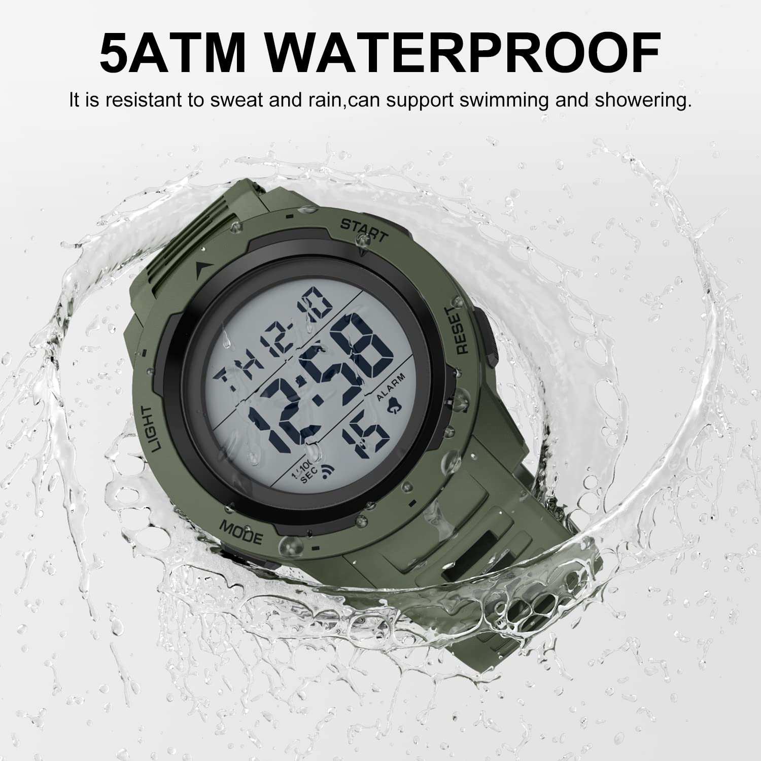 Foto 6 pulgar | Reloj Deportivo Golden Hour Waterproof Digital Para Hombre - Venta Internacional.