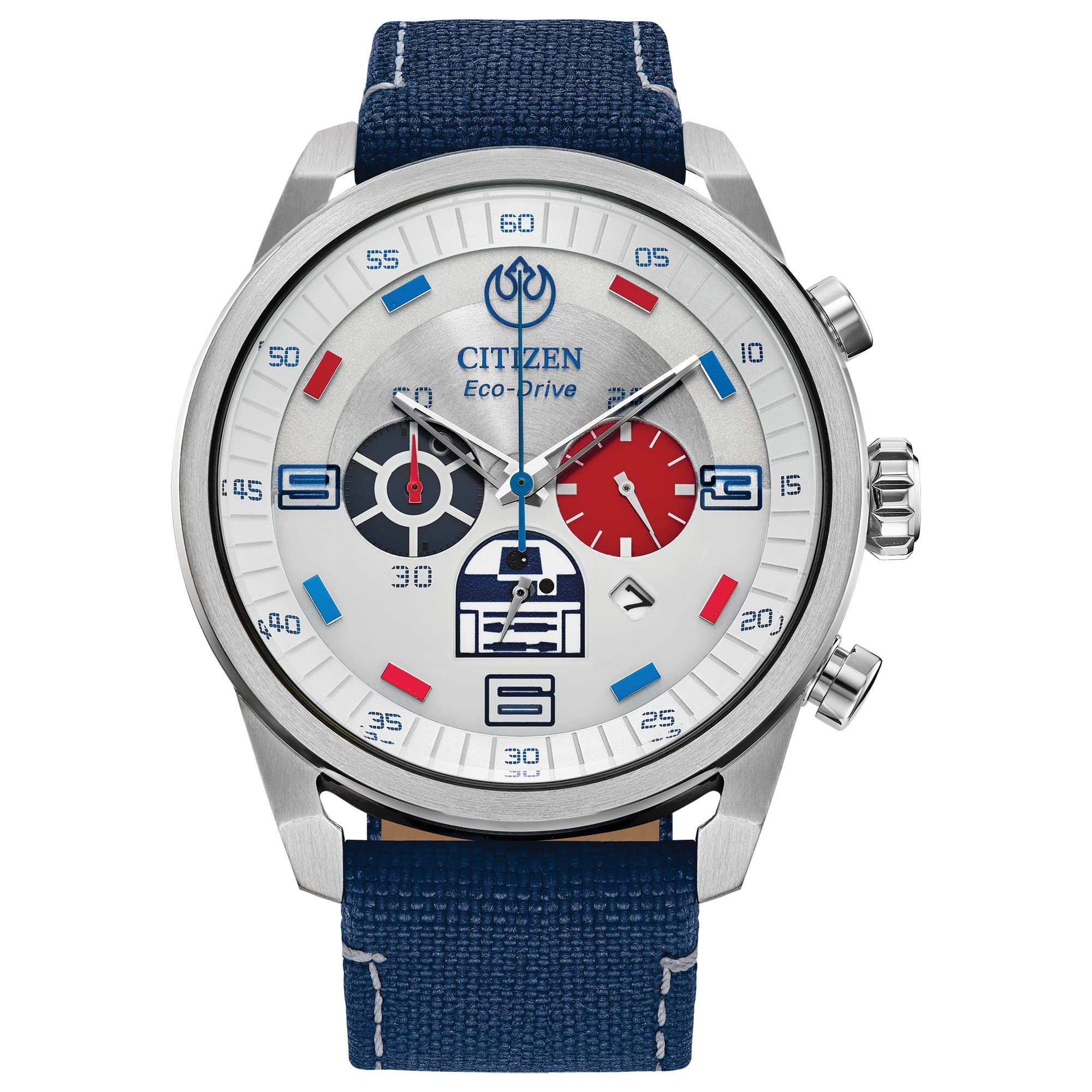 Foto 2 pulgar | Reloj Citizen Eco-drive Star Wars R2-d2 Ca4219-03w Para Hombre - Venta Internacional.