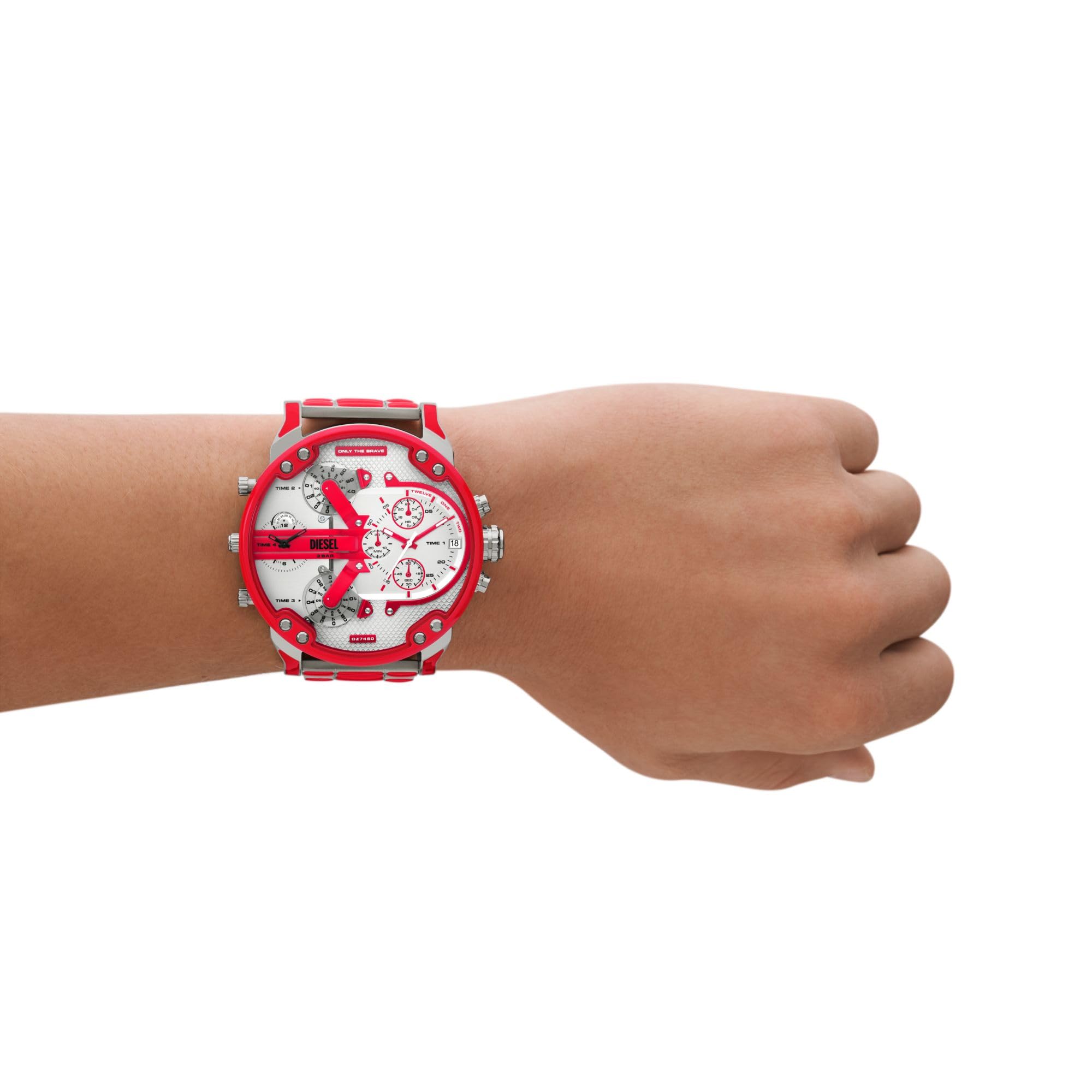 Foto 5 pulgar | Reloj Diesel Mr. Daddy 2.0 Chronograph Para Hombre Dz7480 - Rojo - Venta Internacional.