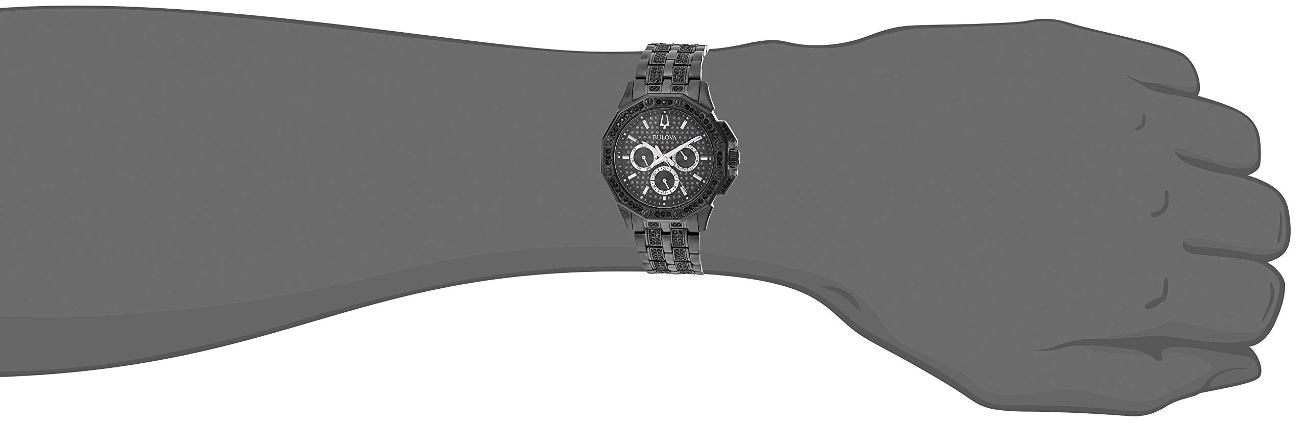 Foto 5 pulgar | Reloj Bulova Crystals Octava Black Ion Para Hombre - Venta Internacional.