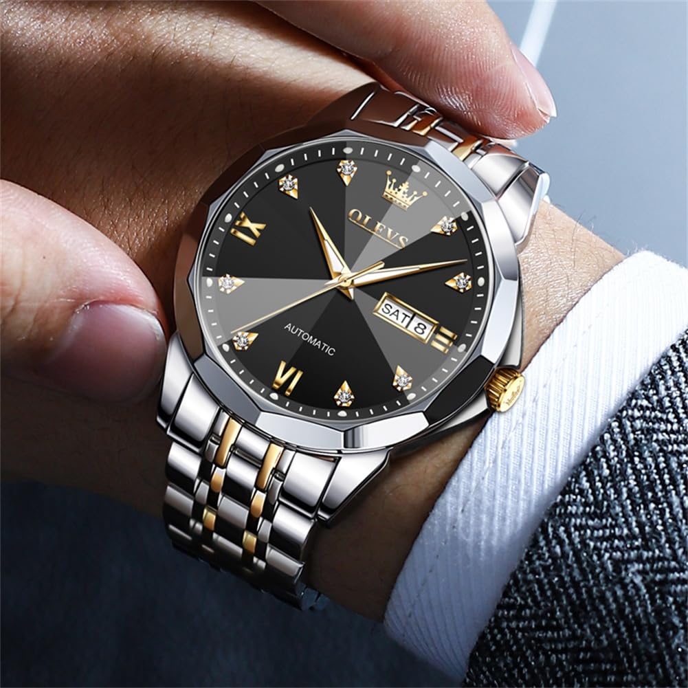 Foto 4 pulgar | Reloj Olevs Classic Mechanical Automatic Para Hombre Con Diamante - Venta Internacional.