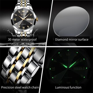 Foto 4 | Reloj Olevs Classic Mechanical Automatic Para Hombre Con Diamante - Venta Internacional.
