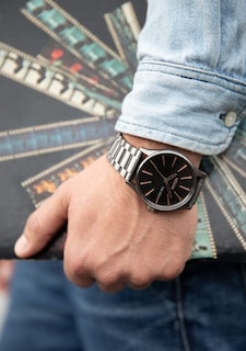 Foto 6 | Reloj Nixon Sentry Ss A3561258-00 Blue Sunray Para Hombre - Venta Internacional.