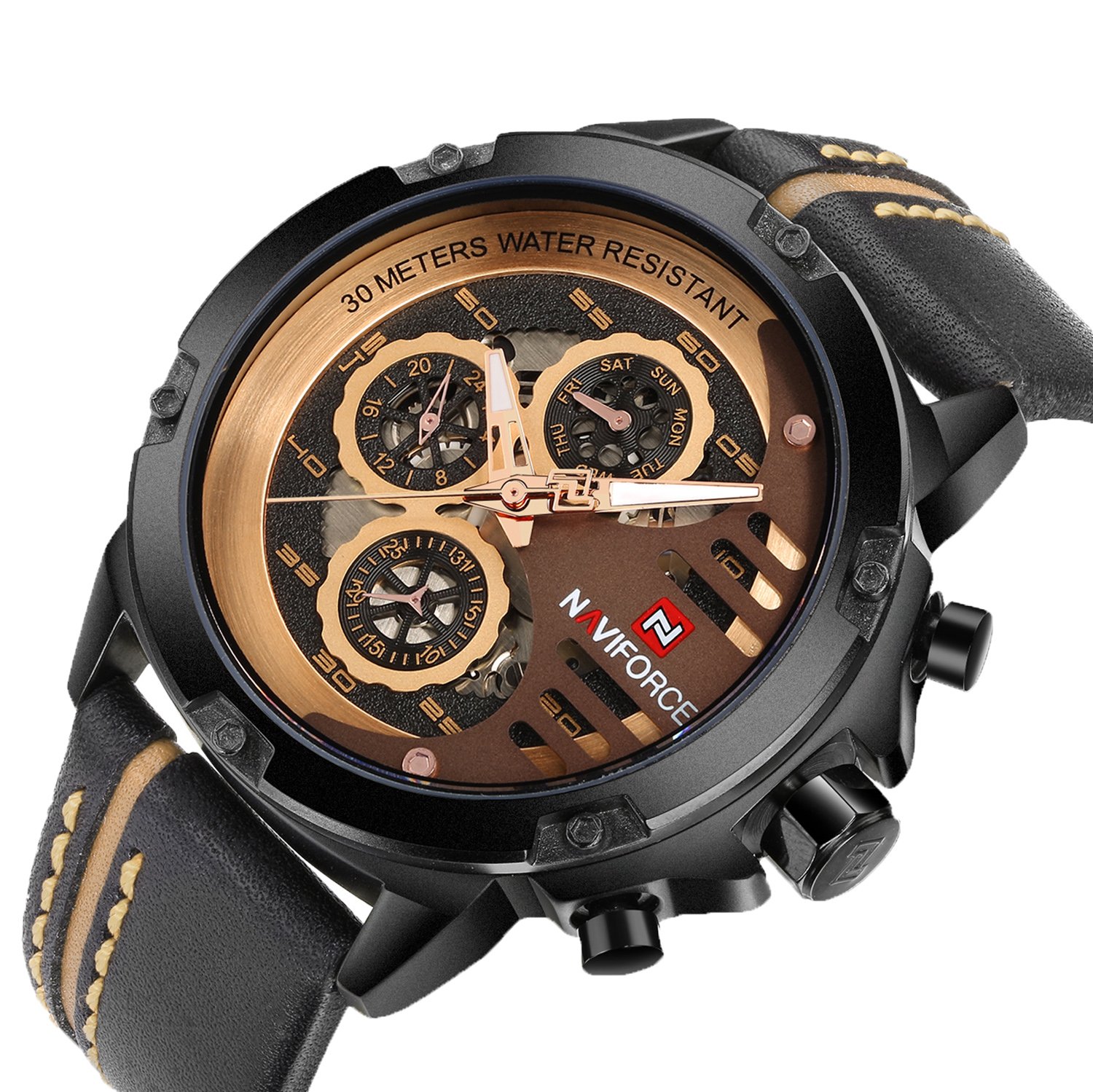 Foto 4 pulgar | Reloj Naviforce Sport Military Waterproof Para Hombre De Piel - Venta Internacional.