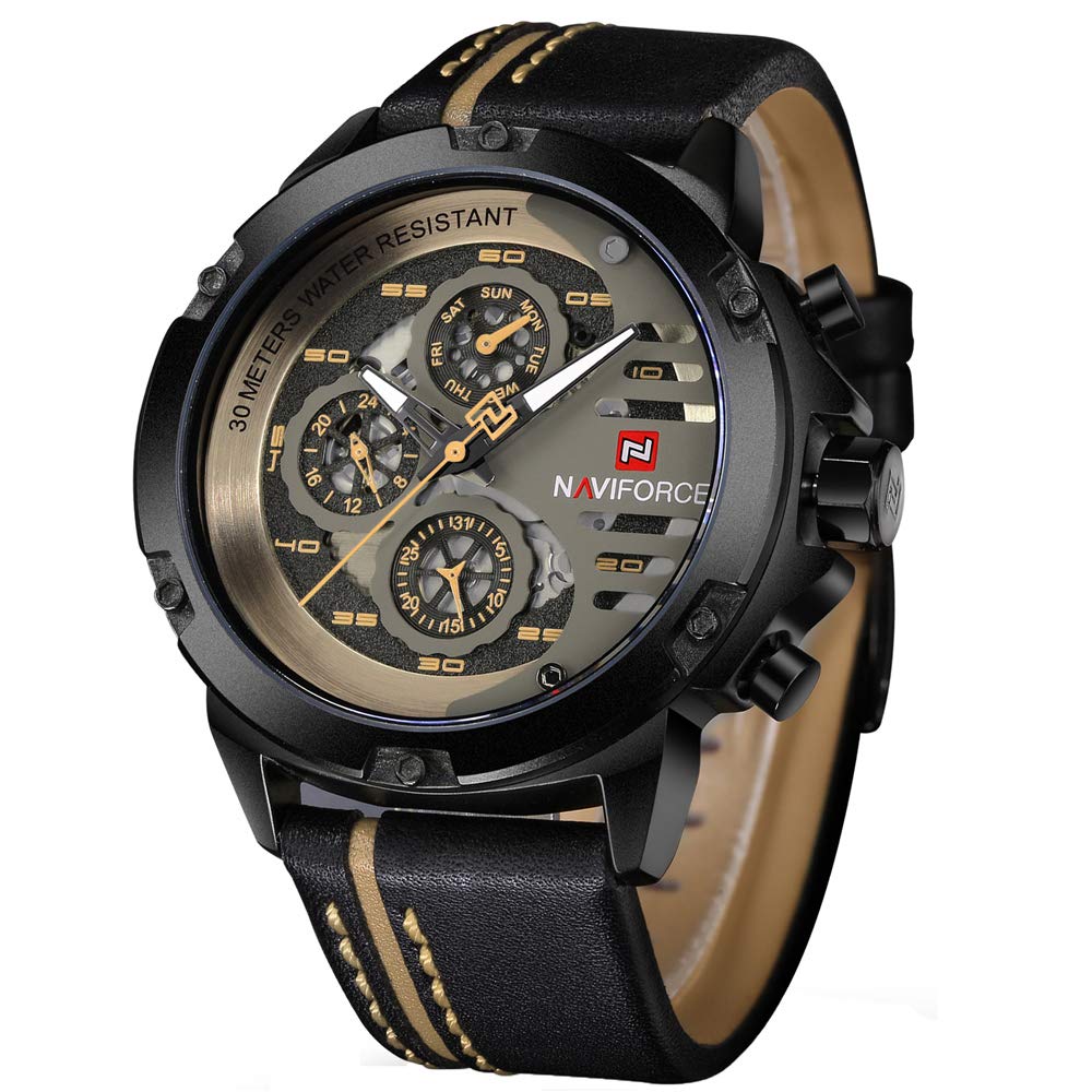 Foto 2 pulgar | Reloj Naviforce Sport Military Waterproof Para Hombre De Piel - Venta Internacional.