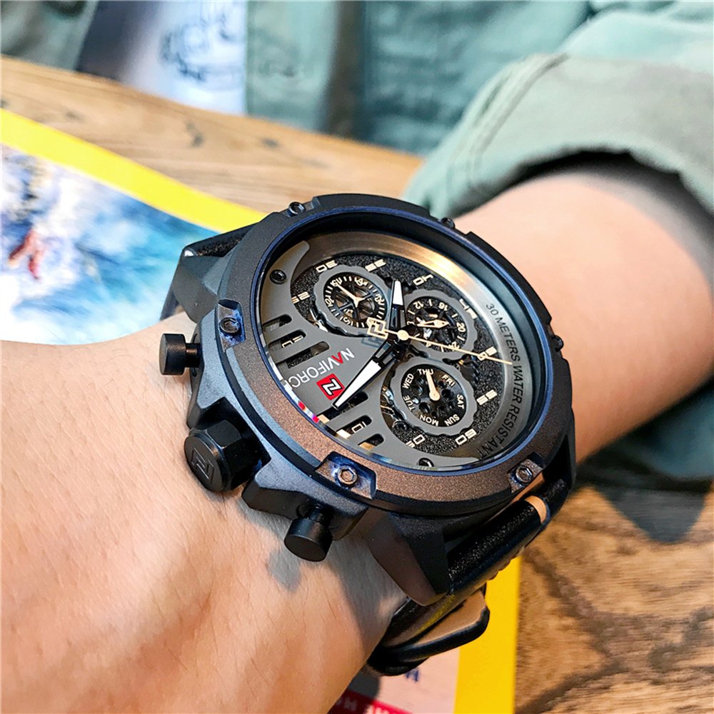Foto 3 pulgar | Reloj Naviforce Sport Military Waterproof Para Hombre De Piel - Venta Internacional.