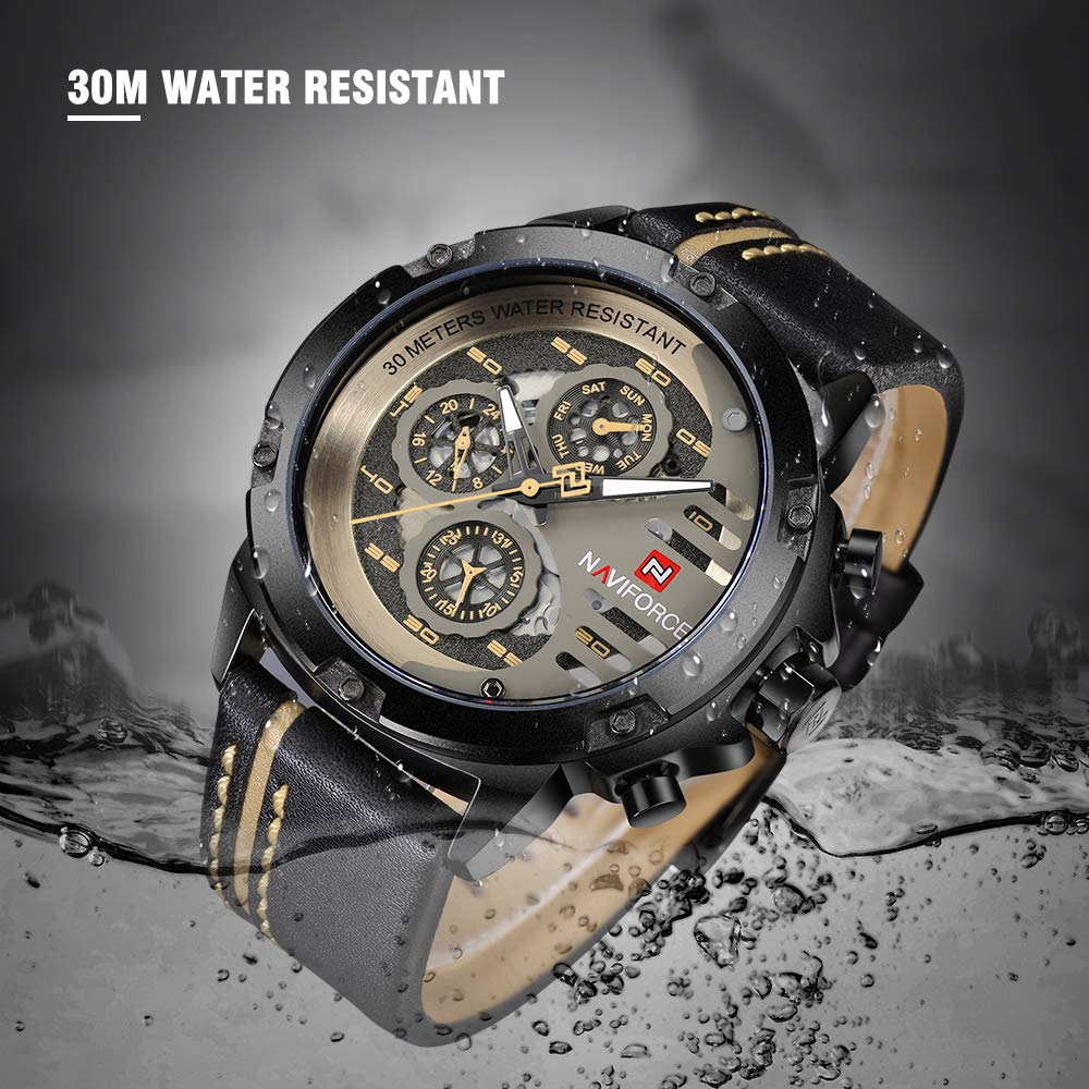 Foto 5 pulgar | Reloj Naviforce Sport Military Waterproof Para Hombre De Piel - Venta Internacional.