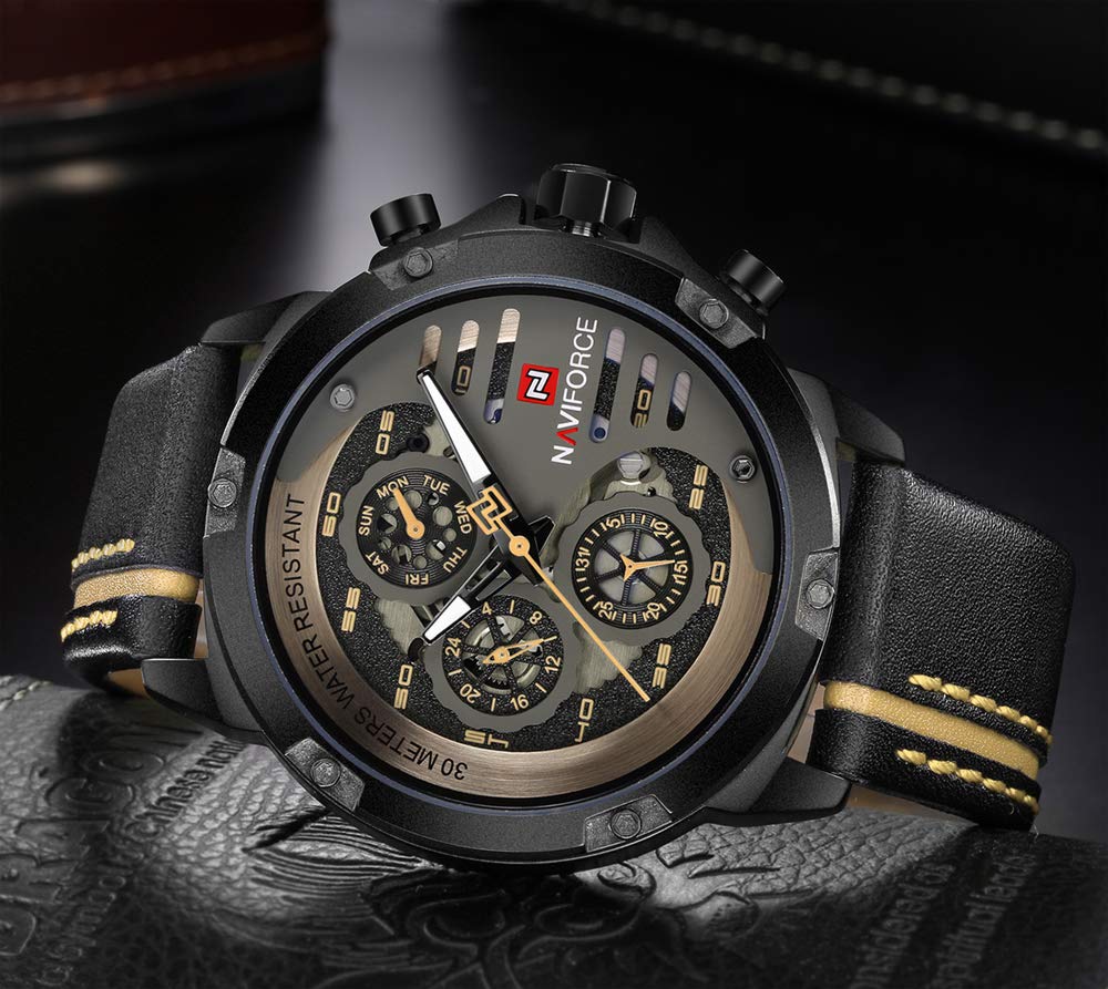 Foto 6 pulgar | Reloj Naviforce Sport Military Waterproof Para Hombre De Piel - Venta Internacional.