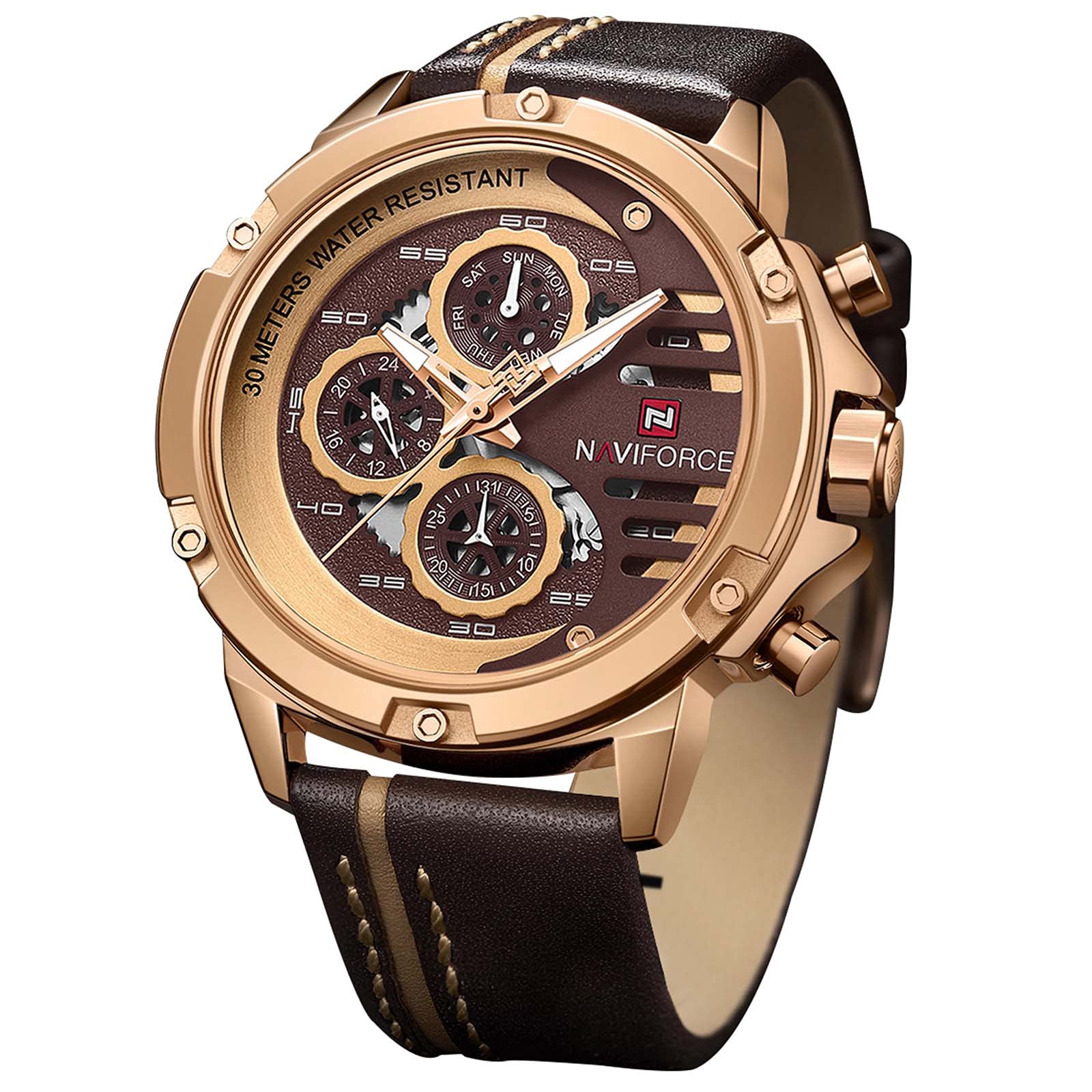 Foto 2 pulgar | Reloj Naviforce De Piel Impermeable Deportivo Militar Para Hombre - Venta Internacional.