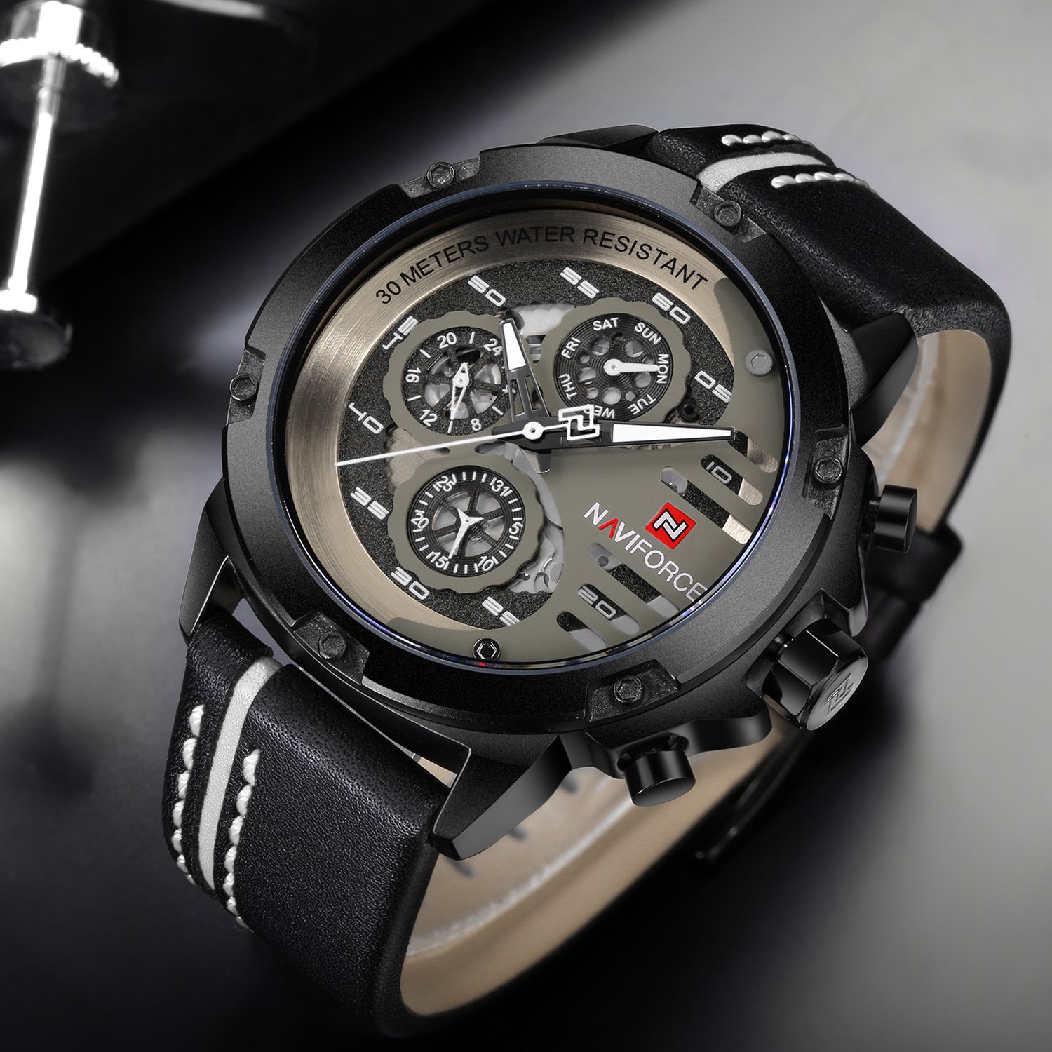 Foto 4 pulgar | Reloj Naviforce Sport Military Waterproof Para Hombre De Piel - Venta Internacional.