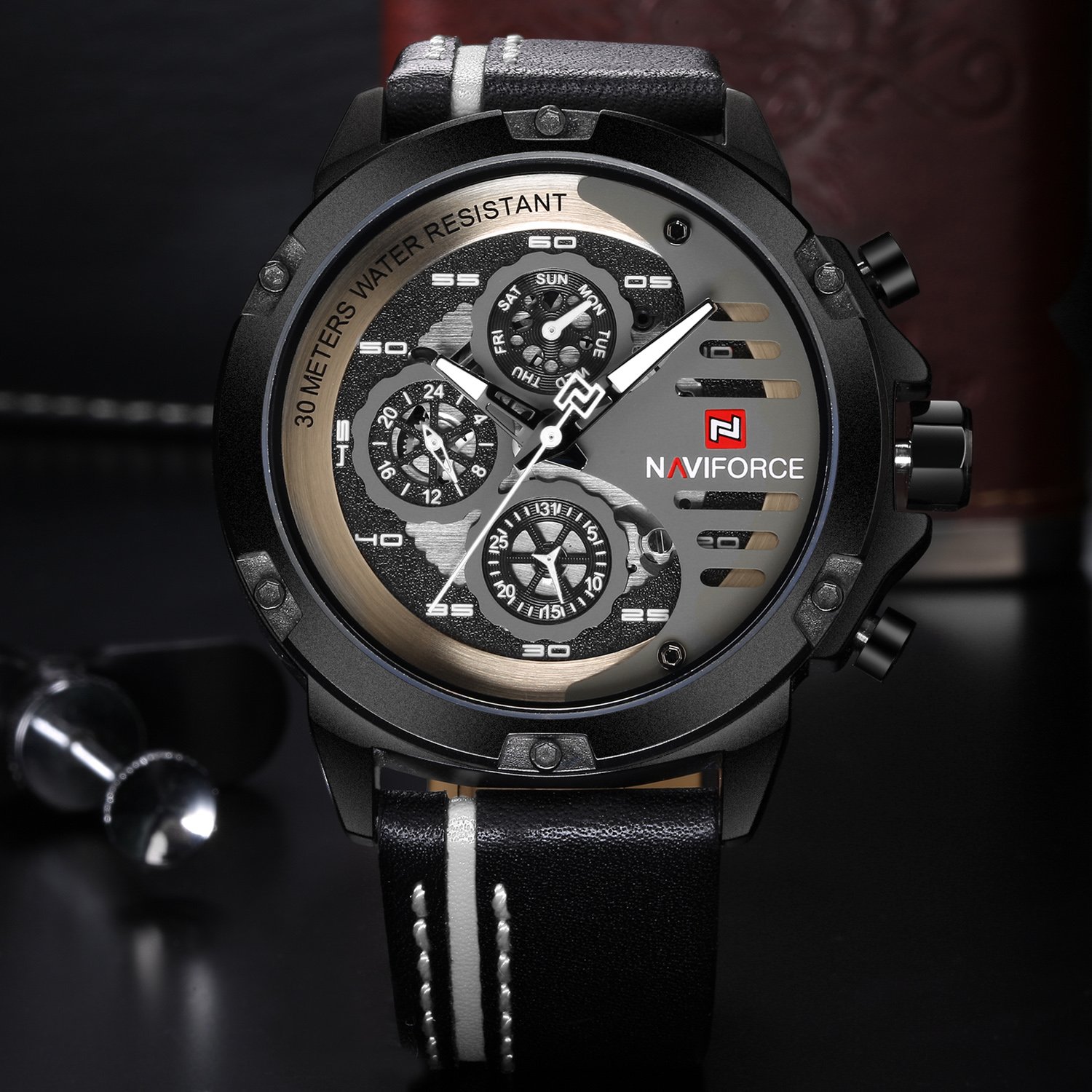 Foto 5 pulgar | Reloj Naviforce Sport Military Waterproof Para Hombre De Piel - Venta Internacional.
