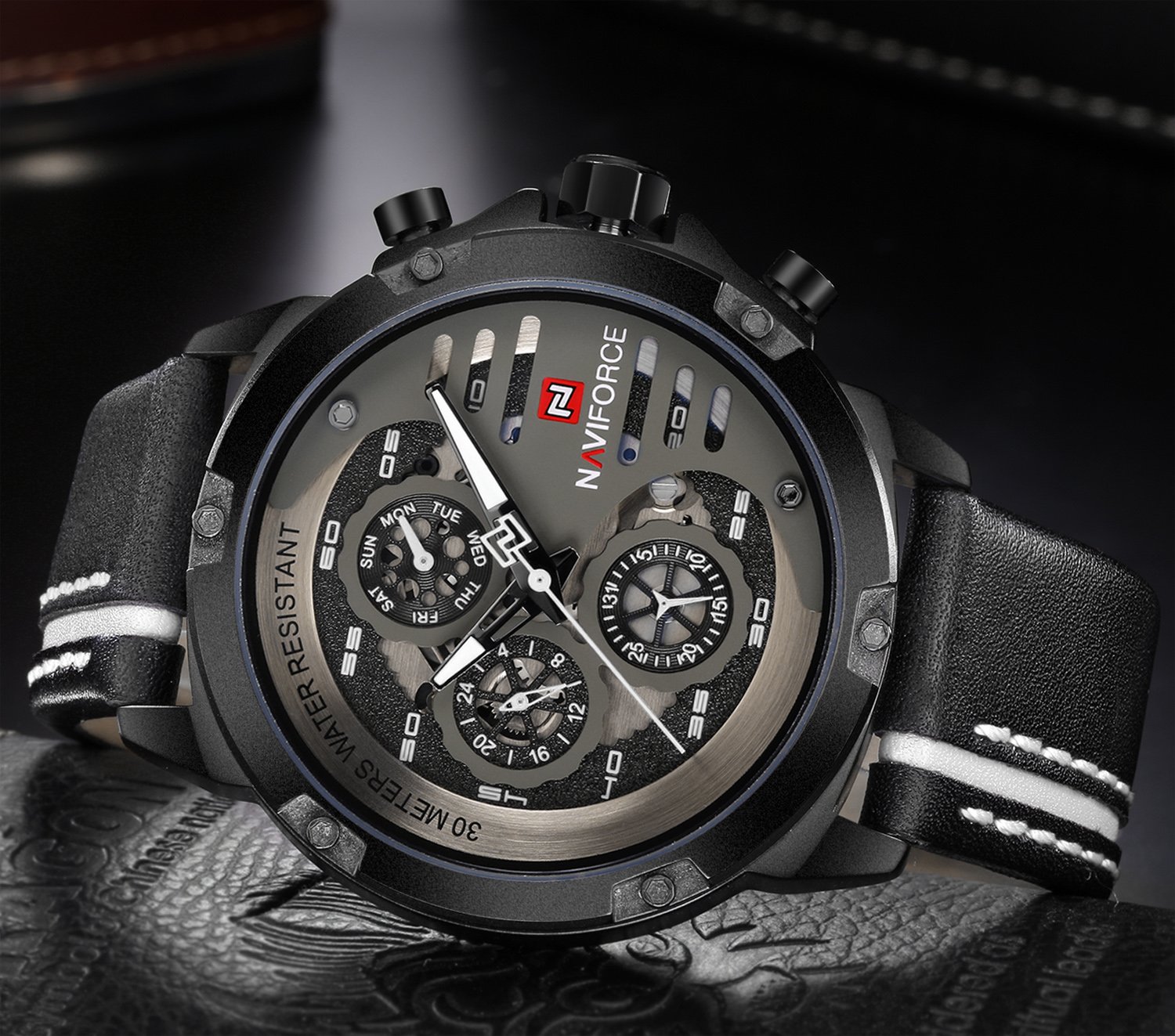 Foto 6 pulgar | Reloj Naviforce Sport Military Waterproof Para Hombre De Piel - Venta Internacional.