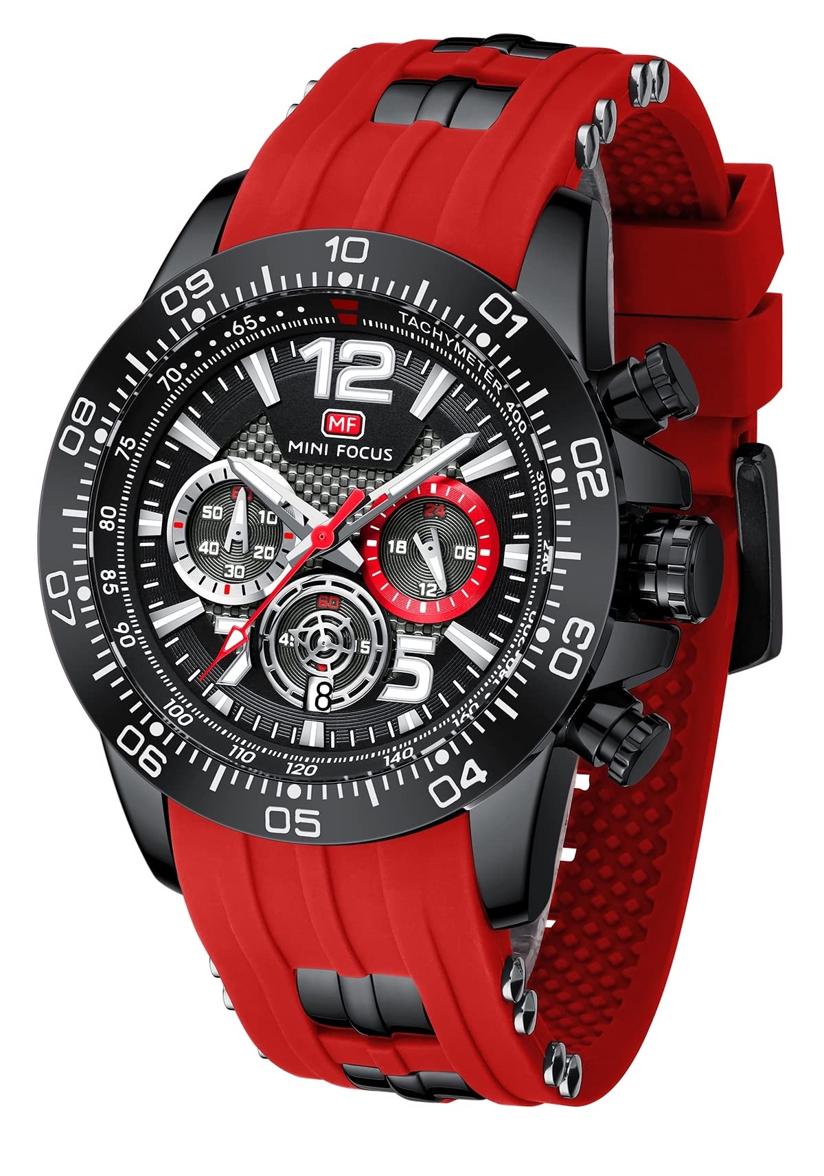 Foto 2 pulgar | Reloj Aimes Para Hombre, Deportivo, Militar, Impermeable, Cronógrafo Rojo - Venta Internacional.