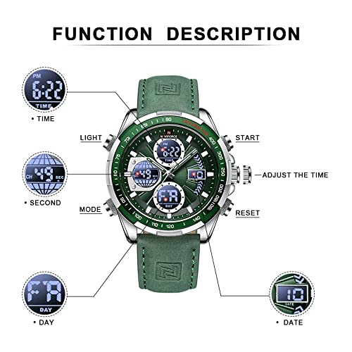 Foto 4 pulgar | Reloj Aimes, Analógico, Analógico, Militar, De Cuarzo, Para Hombre - Venta Internacional.