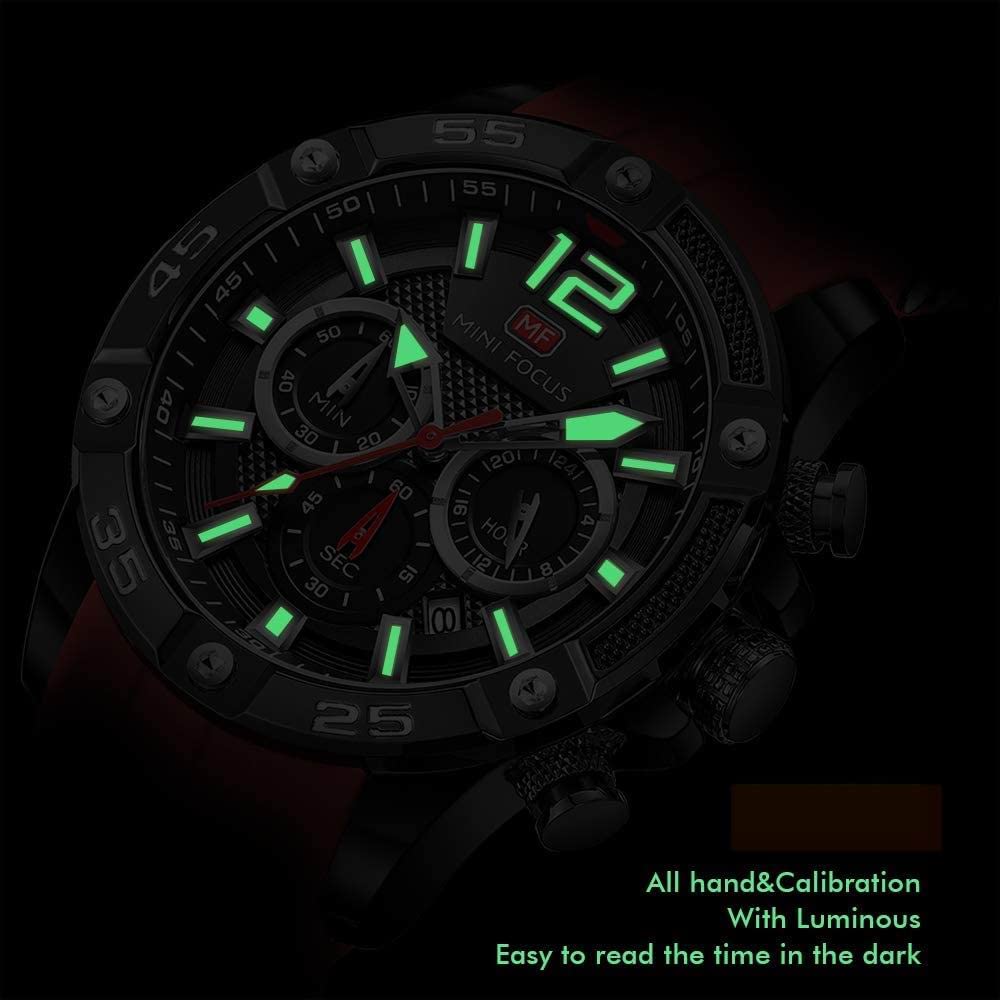 Foto 5 pulgar | Reloj De Pulsera Aimes Con Elegante Correa De Silicona Impermeable Para Hombre - Venta Internacional.