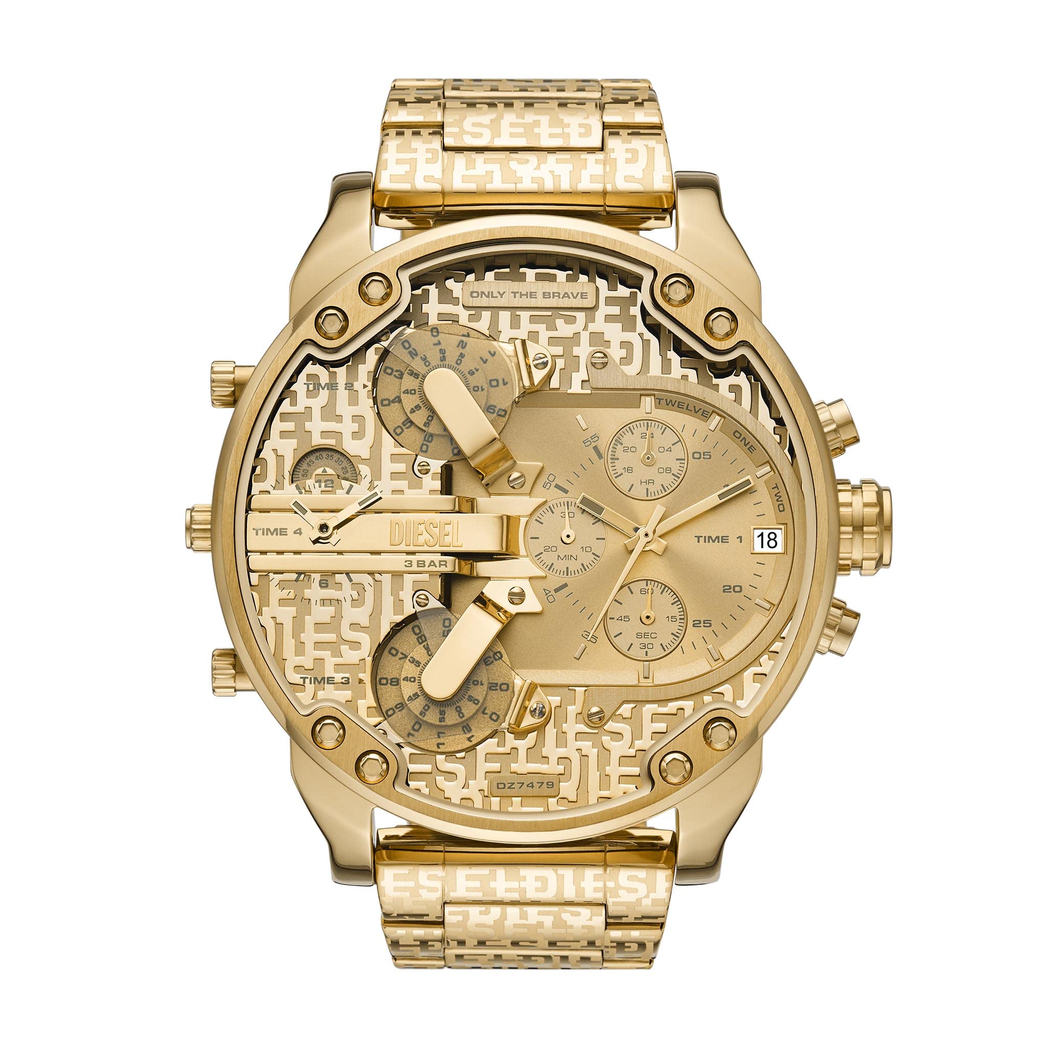 Foto 2 pulgar | Reloj Diesel Mr. Dz7479 de Acero Inoxidable Dorado - Venta Internacional