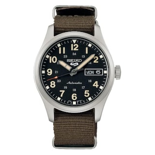 Foto 1 | Reloj Seiko 5 Sport Srpj85 De Nylon Verde Oliva Para Hombre - Venta Internacional.