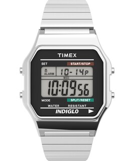 Foto 1 | Reloj Timex Classic Digital De Acero Inoxidable Plateado - Venta Internacional.