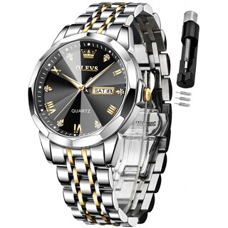 Foto 1 | Reloj De Pulsera Olevs Para Hombre Analógico De Cuarzo Y Acero Inoxidable - Venta Internacional.