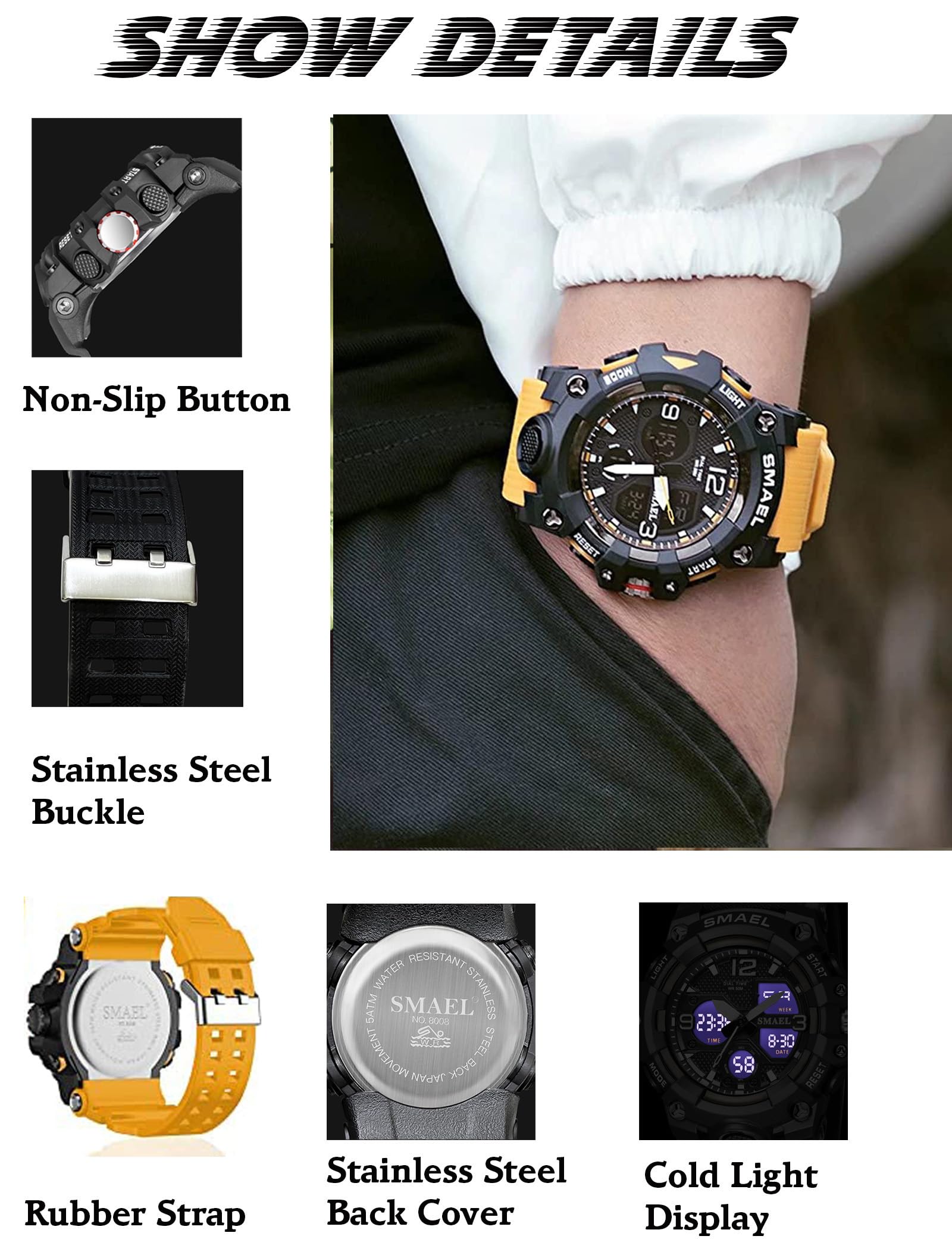Foto 5 pulgar | Reloj Gosasa S-shock Multifunción Militar Impermeable Para Hombre - Venta Internacional.