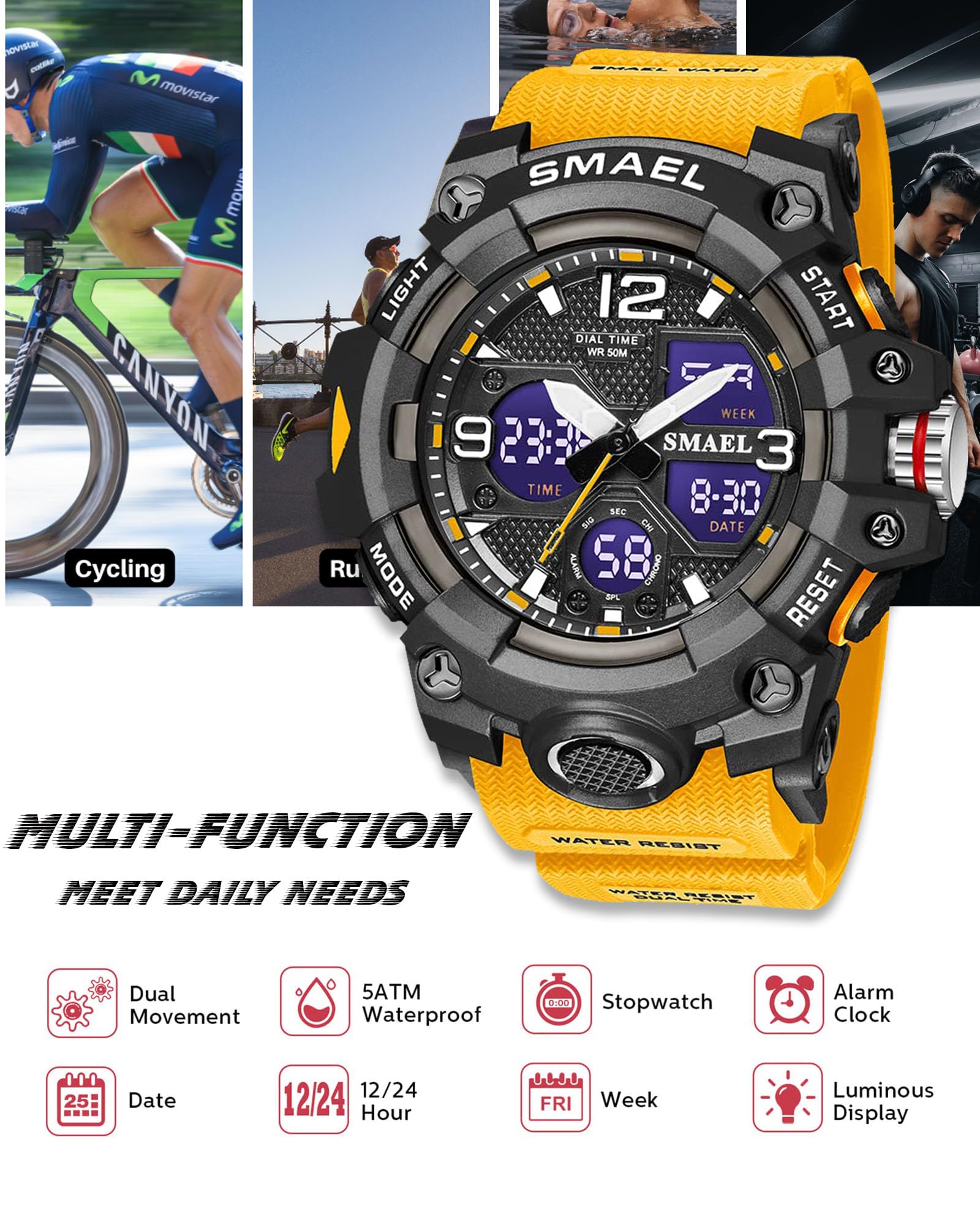 Foto 6 pulgar | Reloj Gosasa S-shock Multifunción Militar Impermeable Para Hombre - Venta Internacional.