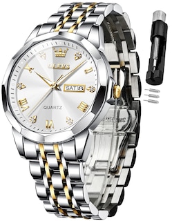Foto 1 | Reloj De Pulsera Olevs Para Hombre Analógico De Cuarzo Y Acero Inoxidable - Venta Internacional.