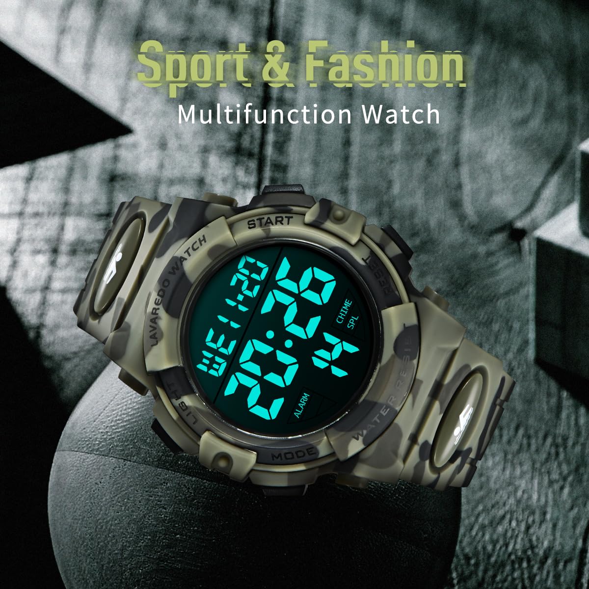 Foto 8 pulgar | Reloj L Lavaredo Lavaredo Para Hombre, Digital, Deportivo, Impermeable - Venta Internacional.